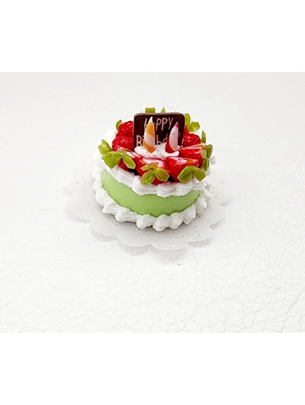 Miniature Dollhouse Birthday Cake Style #2 - 1:12 scale